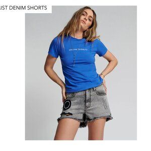 One teaspoon REALITY BONITAS HIGH WAIST DENIM SHORTS